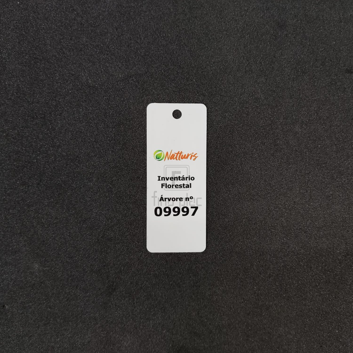 Etiquetas para árvores podem ter o nome científico/popular, logotipo, numeração, QR Code, código de barras, de acordo com a sua necessidade